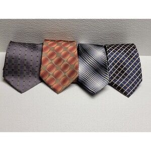 Lot of 4 Van Heusen 100% Silk Men’s Neck Tie